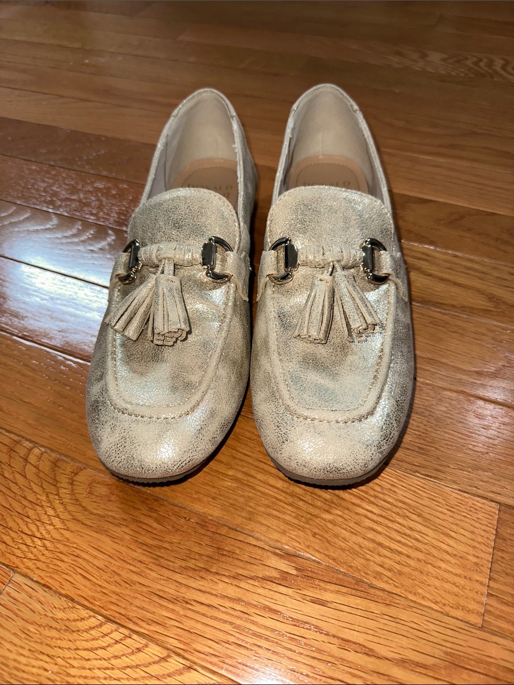 Women’s Donald J. Pliner Gold Tassel Loafers